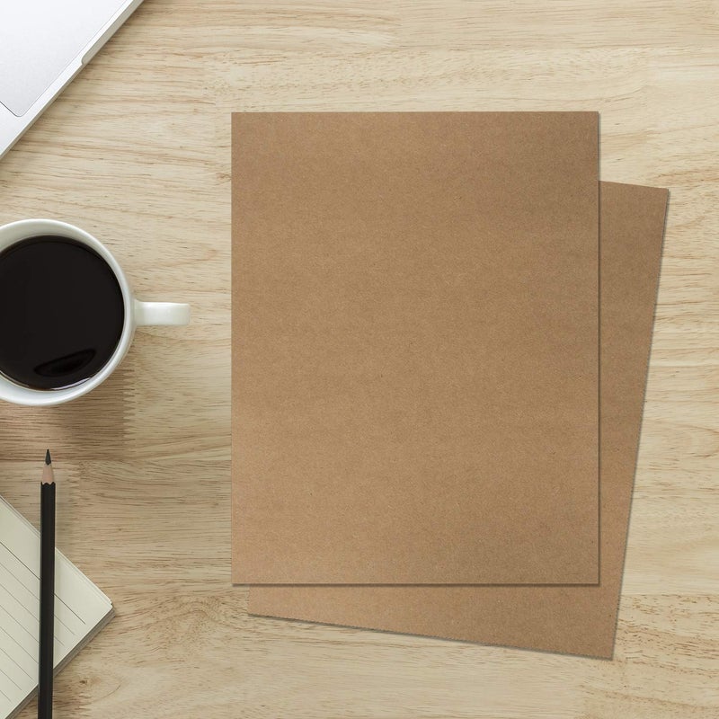 Bargain Paradise 120 Pack Kraft Paper - Brown Stationery Paper- Brown Craft Paper for Arts and Craft, Drawing, D.I.Y. Projects - Letter Size Kraft Paper - Laser & Inkjet Printer Compatible - 8.5 x 11 Inches - Image 5